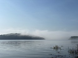 Fog at bullshoals lake