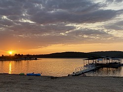 Blue waters resort dock