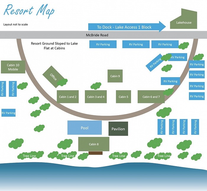 Blue waters resort map